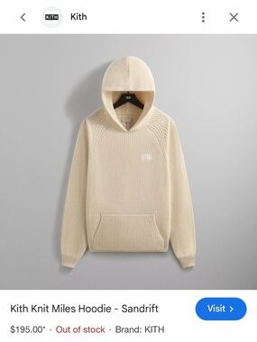 Kith Knit Miles Hoodie Hoodie - never worn